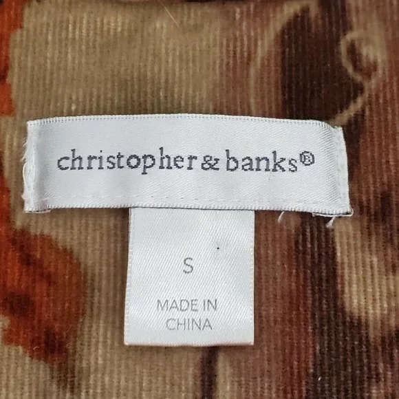 Christopher & Banks Fall Colors Corduroy Blazer Size S - Picture 11 of 13